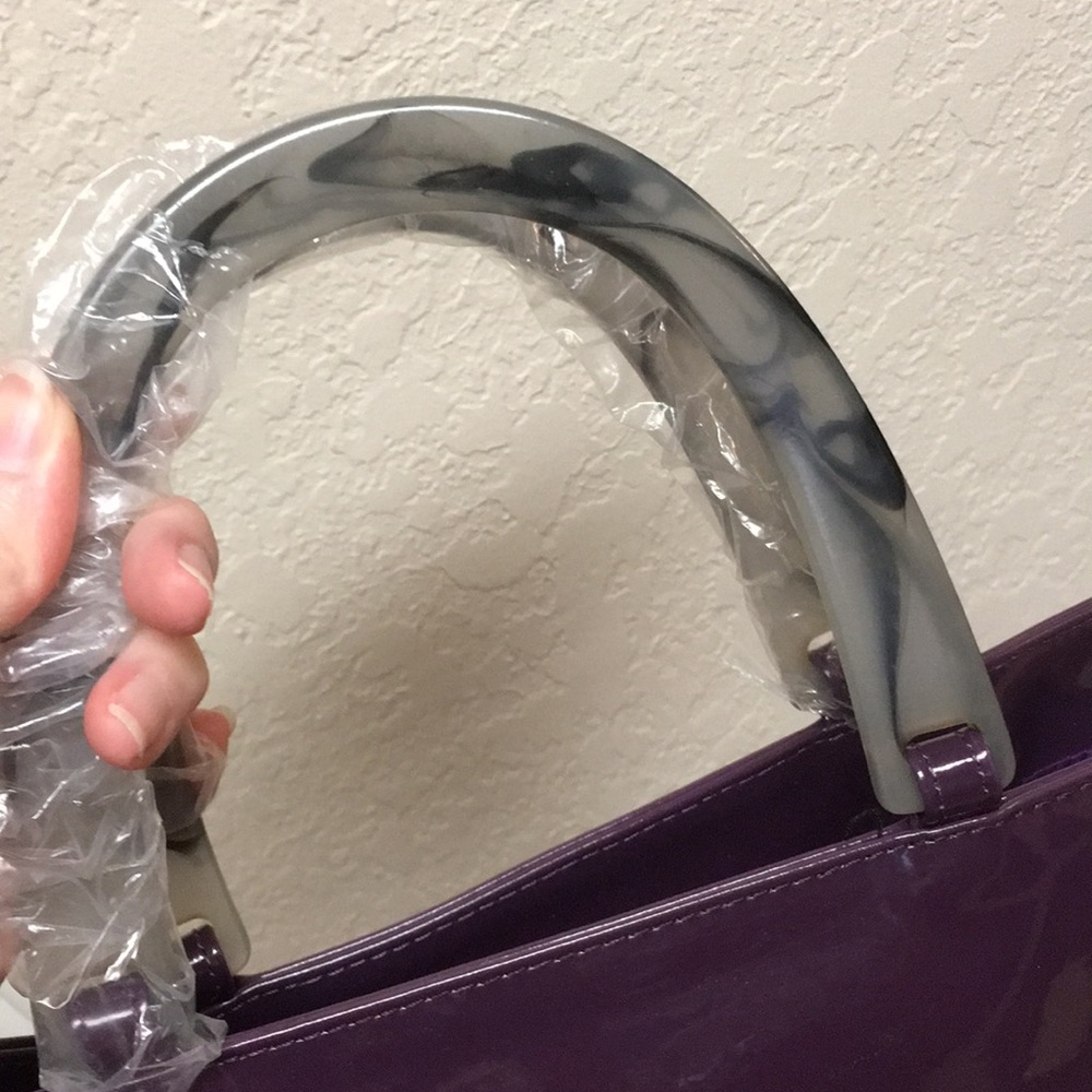 Neiman Marcus Purple Purse NEW - Picture 3 of 4